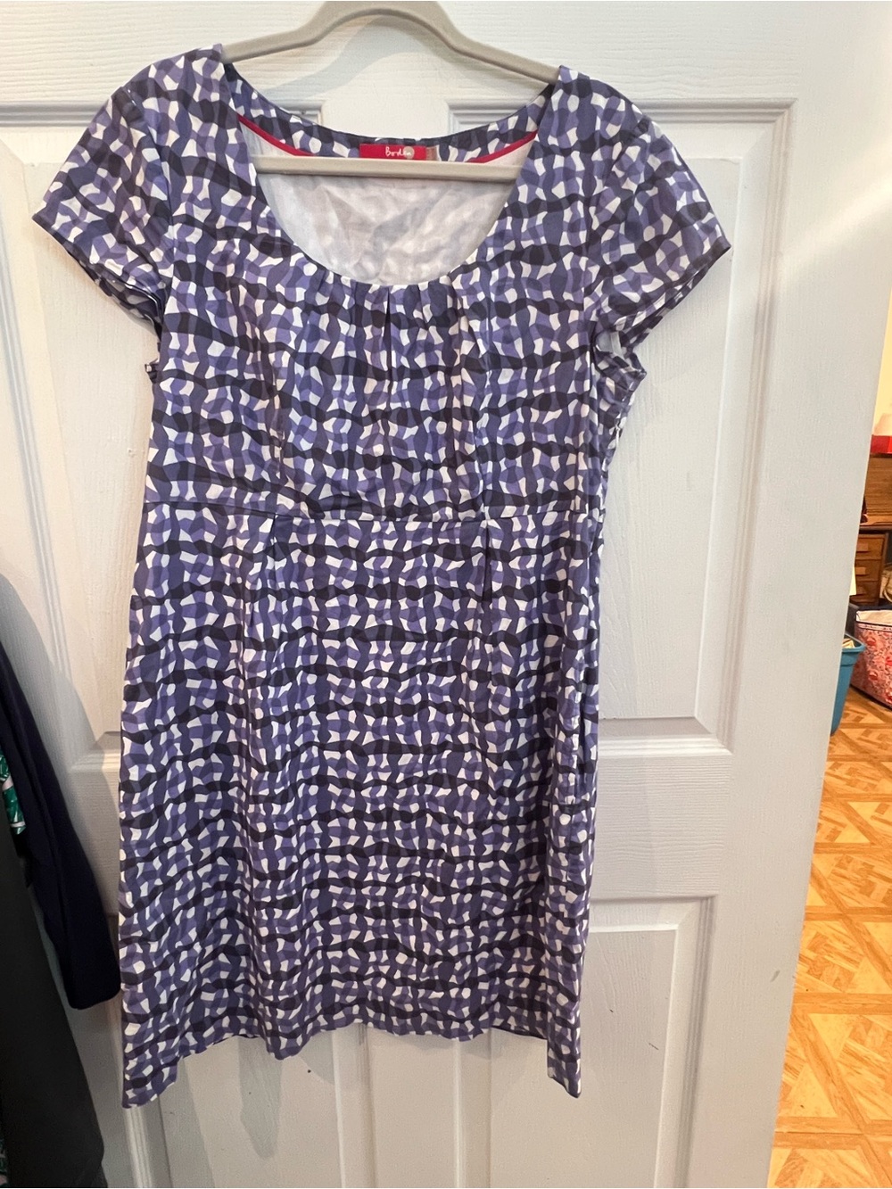 Biden blue and white dress sz 12